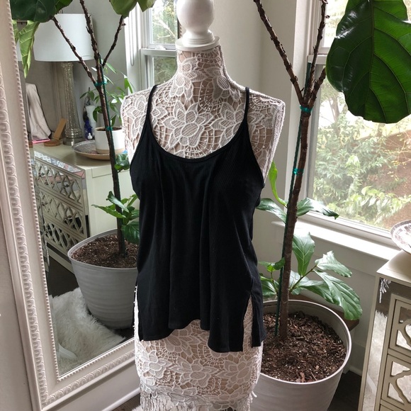 Black Ribbed Tank - Picture 3 of 4